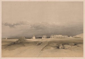 Egitto e Nubia: Volume II - No. 8, Rovine del Memnonium, Tebe, 1838 da Louis Haghe