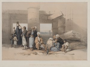 Egitto e Nubia, Volume II: Ingresso del Tempio di Amon, Tebe da Louis Haghe