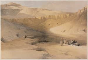 Egitto e Nubia, Volume II: Ingresso alle Tombe dei Re di Tebe, Bab-El-Malouk da Louis Haghe