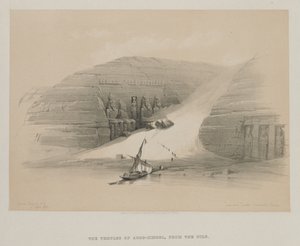 Templi Scavati di Abo Simble, Nubia da Louis Haghe
