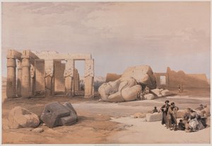 Egitto e Nubia, Volume II: Frammenti dei Grandi Colossi al Memnonium, Tebe, 1847