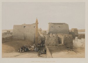 Egitto e Nubia, Volume II: Grande Ingresso al Tempio di Luxor, 1848