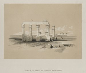 Rovine del Tempio di Madamoud, a Tebe da Louis Haghe