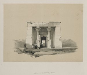 Tempio di Dandour, Nubia da Louis Haghe