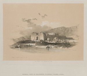 Egitto e Nubia, Volume II: Tempio di Kababshe, Nubia, 1848 da Louis Haghe