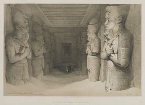 Egitto e Nubia, Volume I: Interno del Tempio di Aboo-Simbel, 1846 da Louis Haghe