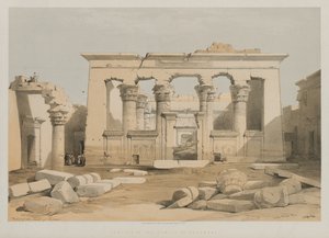Egitto e Nubia, Volume I: Portico del Tempio di Kalabshe, 1847 da Louis Haghe