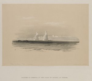 Egitto e Nubia, Volume I: Statue di Memnone, Tebe