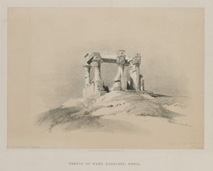 Tempio di Wady Kardassy in Nubia da Louis Haghe