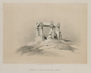 Egitto e Nubia, Volume I: Tempio di Wady Kardassy in Nubia, 1846 da Louis Haghe