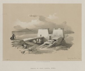 Egitto e Nubia, Volume I: Tempio di Wady Saboua, Nubia, 1846 da Louis Haghe