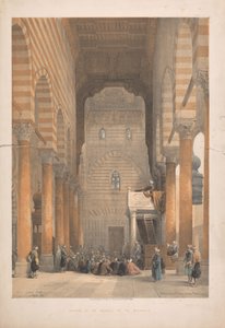 Interno della moschea dei Metwalys da Louis Haghe