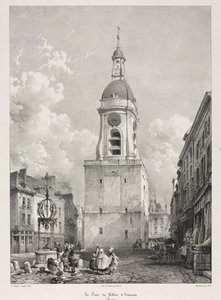 Viaggi pittoreschi e romantici nella vecchia Francia, Picardie: La torre campanaria di Amiens da Louis Haghe