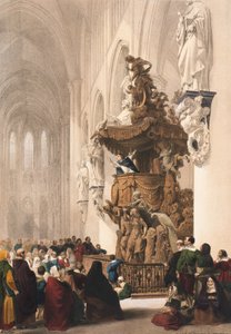 Pulpito nella Chiesa di San Gudula, Bruxelles, Foglio 5 da 