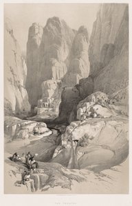 La Terra Santa, Siria, Idumea, Arabia, Egitto e Nubia (Vol. III): Ingresso a Petra da Louis Haghe