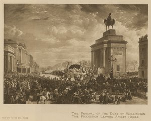Il funerale del Duca di Wellington; il corteo lascia Apsley House