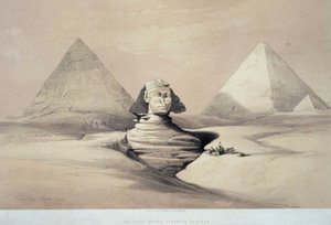 La grande Sfinge di Giza. XIX secolo