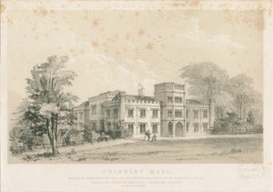 Wolseley Hall: incisione in acciaio, nd [c 1830] da Louis Haghe