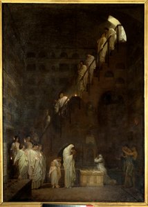 Funerale al Colombario della Casa dei Cesari a Roma, Porta Capena a Roma da Louis Hector Leroux