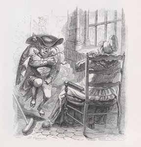 Il piccolo uomo rosso da Le opere complete di Béranger da Louis Henri Brevière, Cesar Auguste Hebert