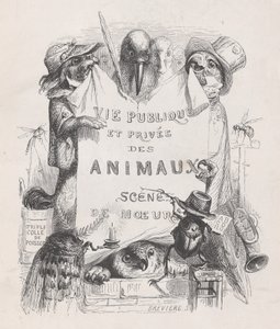 Vita privata e pubblica degli animali, Scene di costumi, ca. 1837-47 da Louis Henri Brévière