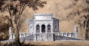 Veduta della Gendarmeria Imperiale, c.1825 da Louis Hippolyte Lebas