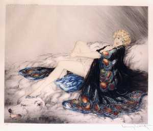 Vestito di seta da Louis Icart