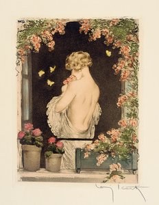 Le quattro stagioni: Estate, c.1928 (acquaforte e acquatinta colorata a mano)
