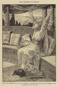 Davide piange per Assalonne da Louis John Rhead