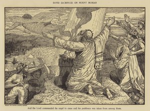 Davide sacrifica sul Monte Moriah