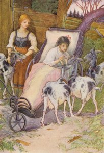 Illustrazione per Heidi di Johanna Spyri da Louis John Rhead