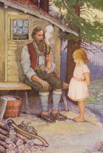 Illustrazione per Heidi di Johanna Spyri da Louis John Rhead