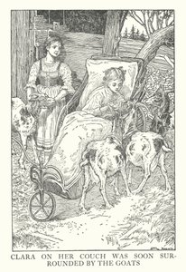 Illustrazione per Heidi di Johanna Spyri da Louis John Rhead