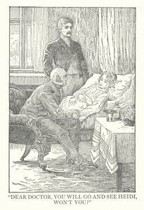Illustrazione per Heidi di Johanna Spyri da Louis John Rhead