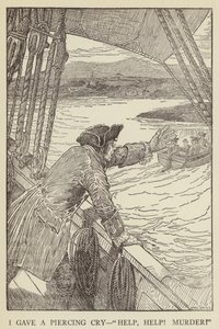 Illustrazione per Kidnapped di Robert Louis Stevenson da Louis John Rhead
