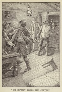 Illustrazione per Kidnapped di Robert Louis Stevenson da Louis John Rhead