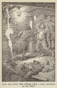 Illustrazione per Kidnapped di Robert Louis Stevenson da Louis John Rhead
