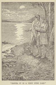 Illustrazione per Kidnapped di Robert Louis Stevenson da Louis John Rhead