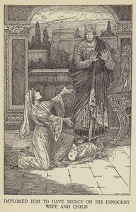 Lo implorò di avere pietà della sua innocente moglie e figlio da Louis John Rhead