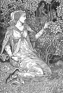 La bella Isotta, illustrazione di Louis Rhead da 