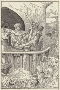 Little John tagliò in fretta i legami di Will Stutely da Louis John Rhead