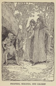 Prospero, Miranda e Caliban da Louis John Rhead