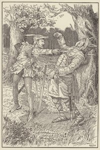 Robin infilzò la lama nel corpo di Sir Guy da Louis John Rhead