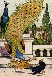 Il pavone e la gazza da Louis John Rhead