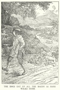 I cani mangiano tutta la pancetta mentre Hans torna a casa da Louis John Rhead