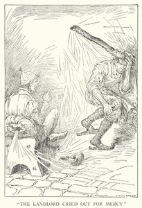 "Il locandiere gridò per la misericordia" (litografia) da Louis John Rhead