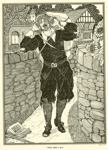 Cosa devo fare? (incisione) da Louis John Rhead