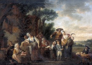 Musicisti di strada da Louis Joseph (1731 98) Watteau