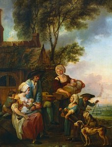Il suonatore di organetto da Louis Joseph (1731 98) Watteau