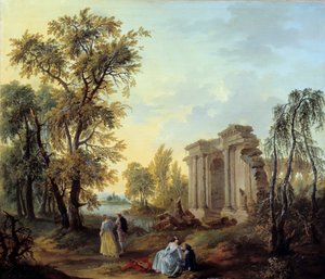 Passeggiata campestre da Louis Joseph  Watteau